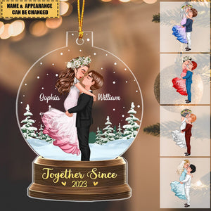 Together Is A Wonderful Place To Be - Couple Personalized Ornament