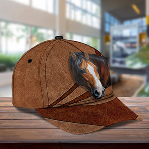 Gift For Father, Personalized Horse Classic Cap - CPB85PS06