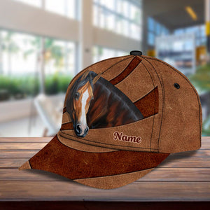 Gift For Father, Personalized Horse Classic Cap - CPB85PS06