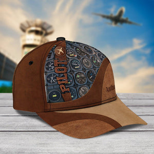 Personalized Pilot Classic Cap, Personalized Gift for Pilot