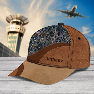 Personalized Pilot Classic Cap, Personalized Gift for Pilot