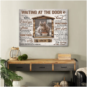 Unique Pet Memorial Gifts Sayings For Loss Of Pet Cat Lover Gifts Waiting at the door Ohcanvas