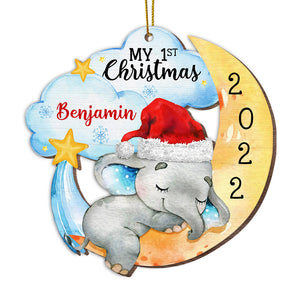 Elephant Baby First Christmas Ornament