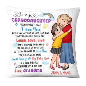 Gift For Grandson Granddaughter Live Love Laugh Personalized Pillow