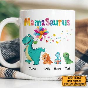 Personalized Gift Mamasaurus Mug