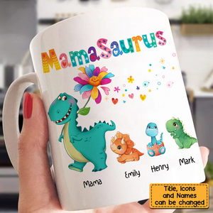 Personalized Gift Mamasaurus Mug