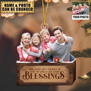 Transparent Ornament - Family - There Is No Greater Gift Than Family - Custom from Photo