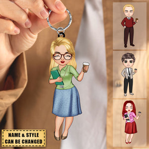 Personalized Keychain - Gift For Office Staff