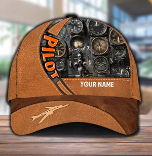 Personalized Pilot Classic Cap, Personalized Gift for Pilot