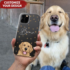 Peek A Boo Pet - Personalized Clear Phone Case