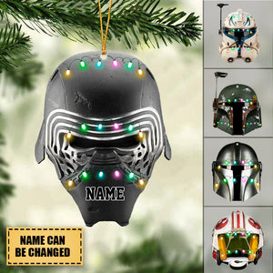 Personalized Combat Helmet Ornament, Christmas Tree Decor