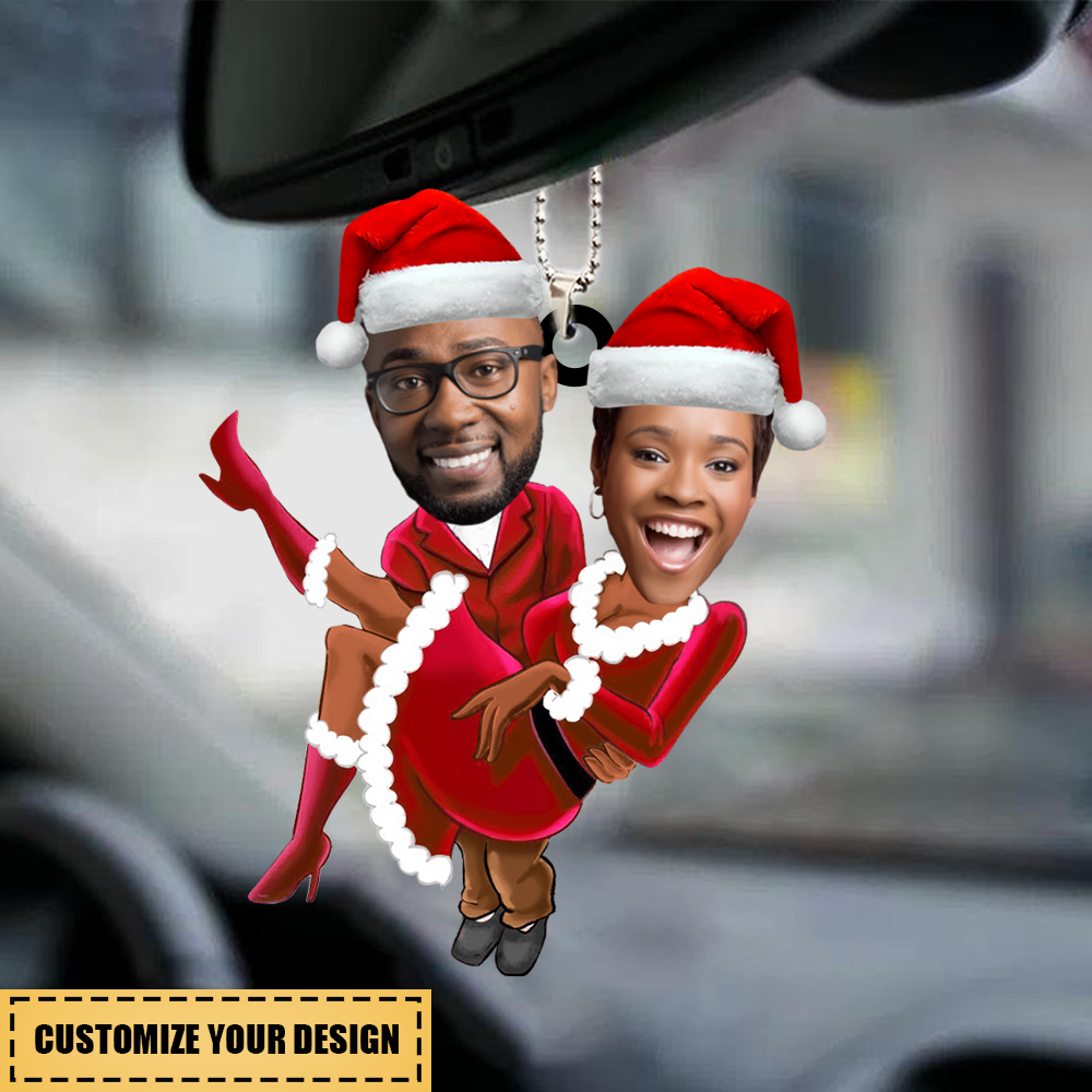 Personalized Christmas Couple Car Ornament - Prefect Gift For Couple