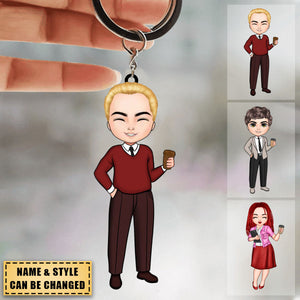 Personalized Keychain - Gift For Office Staff