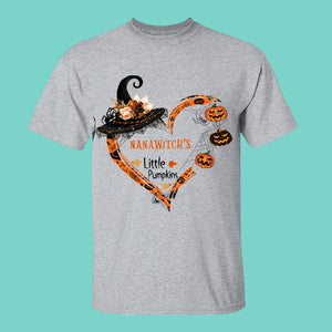 Nanawitch's Little Pumpkins - Personalized Shirt - Halloween Gift For Grandmother