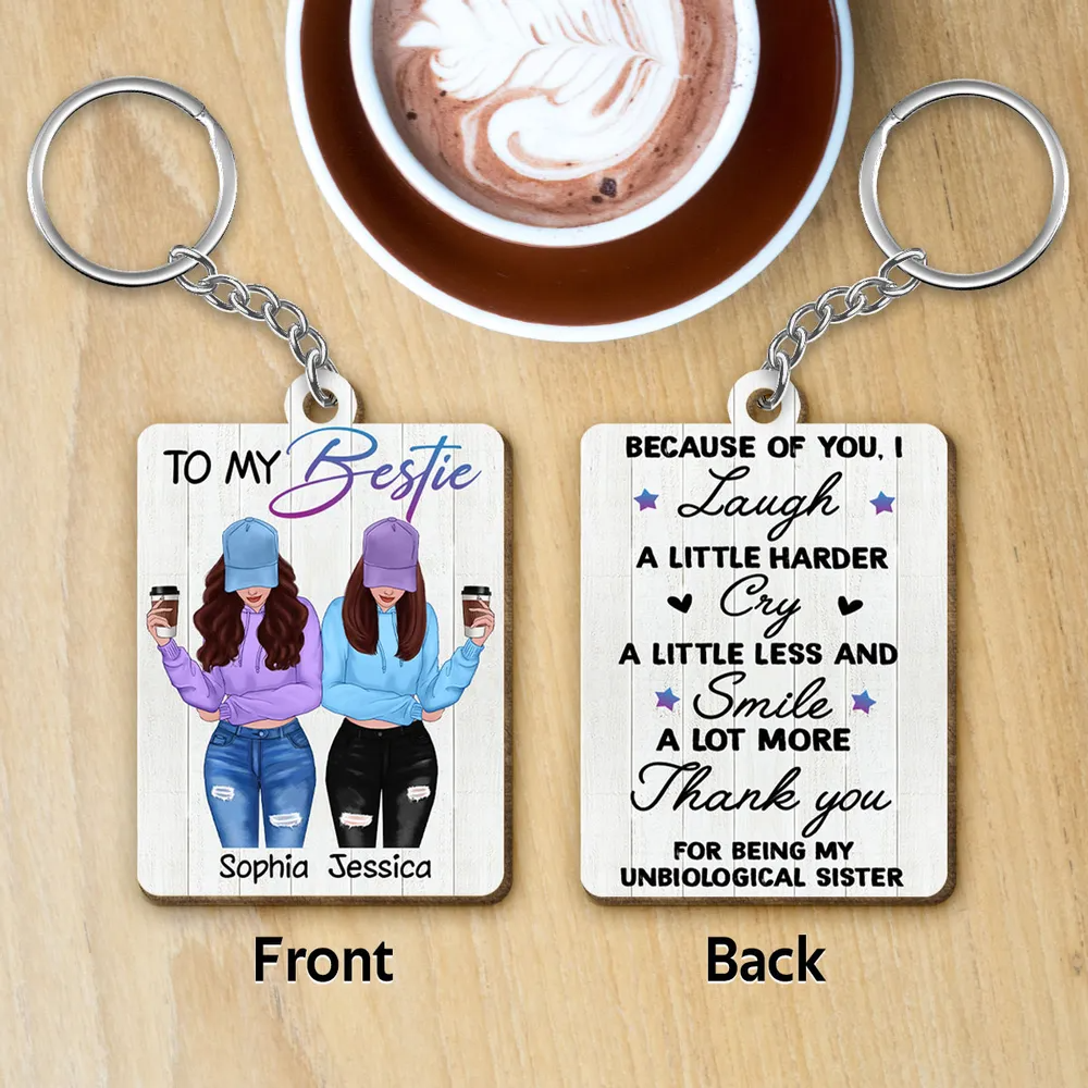 Bestie keychain clearance