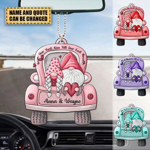 Personalized Couple dolls Car-shaped Ornament