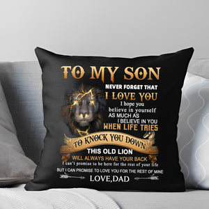Never Forget I Love You Personalized Pillow