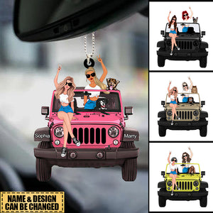 Personalized Off-Road Bestie And Pet Ornament Gift For Journey Girls