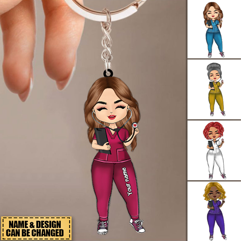 Personalized Stethoscope Nurse Keychain - Gift For Nurse