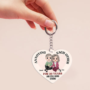 Annoying Each Other, Gift For Couple, Personalized Keychain, Couple Keychain, Couple Gift