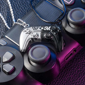 Personalized Magnetic Gamer Matching Necklace Set