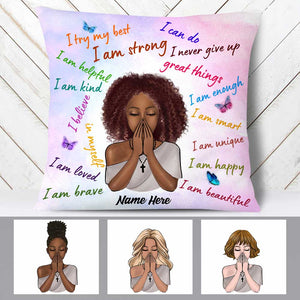 Personalized I Am BWA Pillowcase