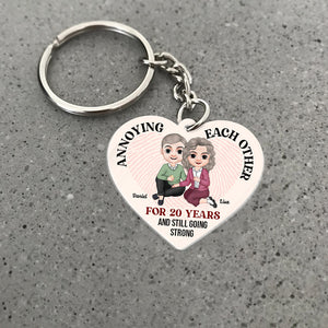 Annoying Each Other, Gift For Couple, Personalized Keychain, Couple Keychain, Couple Gift