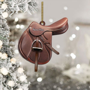 Personalized Horse Saddle Flat Acrylic Ornament For Horse Lovers Riding Horse Acrylic Ornament Hg98