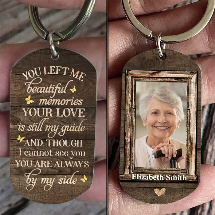 You're Always By My Side - Upload Image, Personalized Keychain