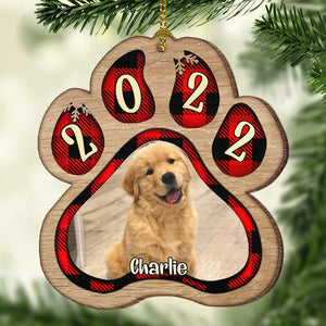 Pets And Color Paws - Upload Image - Personalized Shaped Ornament