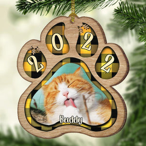 Pets And Color Paws - Upload Image - Personalized Shaped Ornament