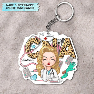 Personalized Keychain - Gift For CNA Nurse - Being A CNA