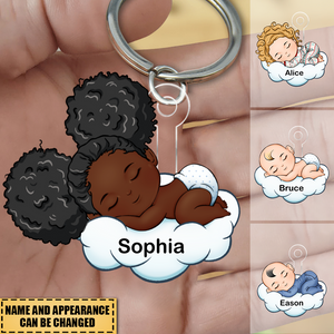 Sleep Cloud Baby - Personalized Keychain