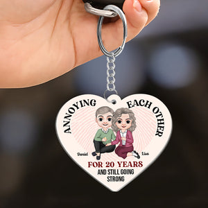 Annoying Each Other, Gift For Couple, Personalized Keychain, Couple Keychain, Couple Gift