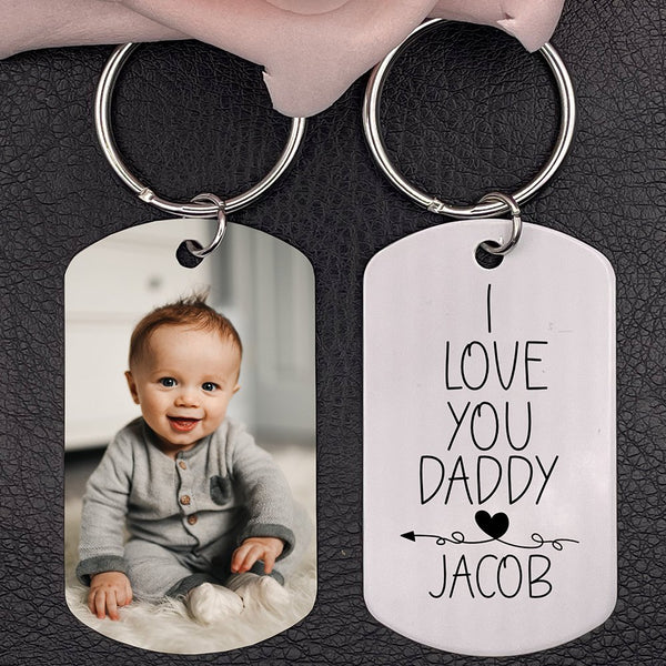 I love deals dad keychain