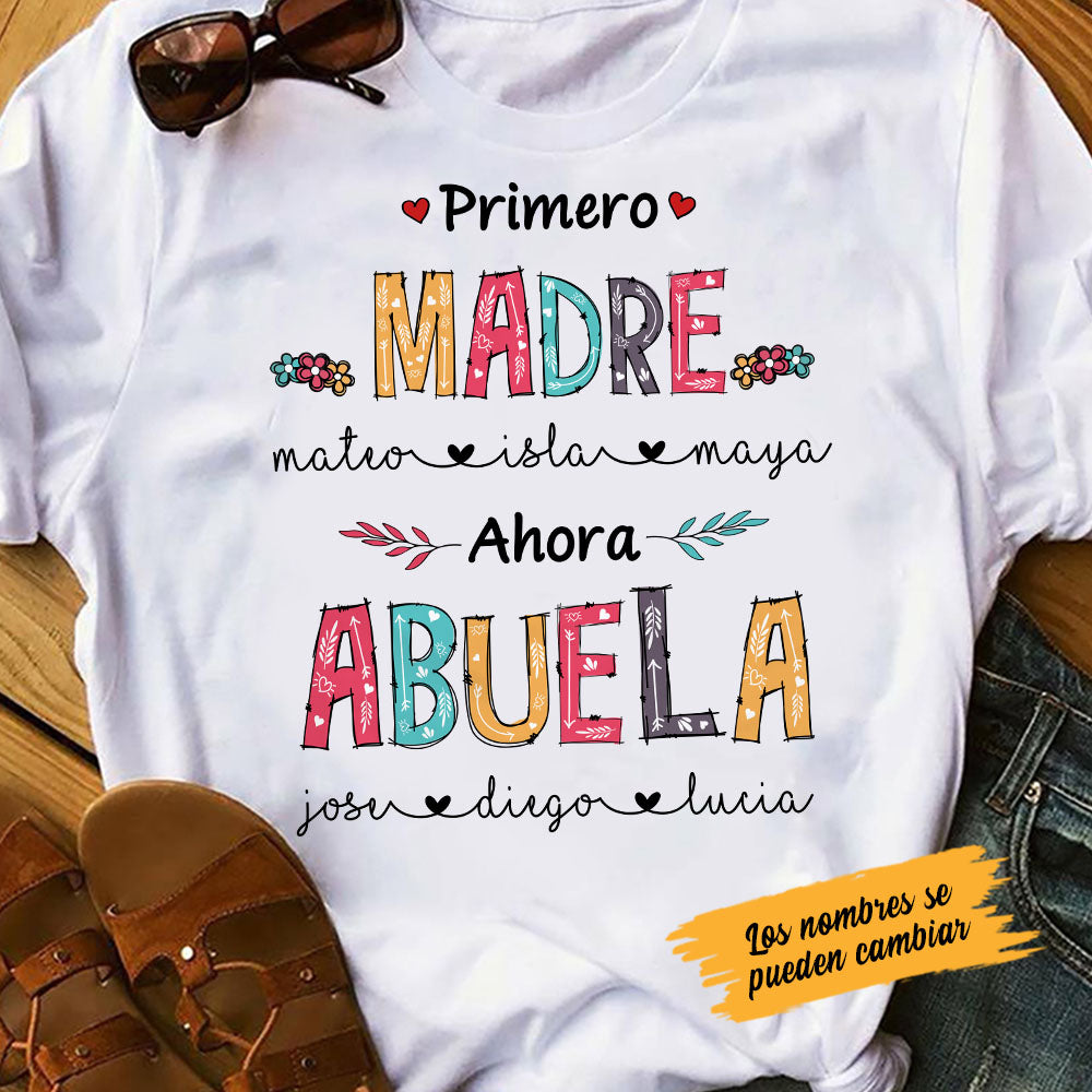 Personalized Grandma Abuela Spanish T Shirt AP264 30O58