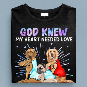 God Sent Me My Dogs Dog Personalized Shirt, Mother's Day Gift for Dog Lovers, Dog Dad, Dog Mom