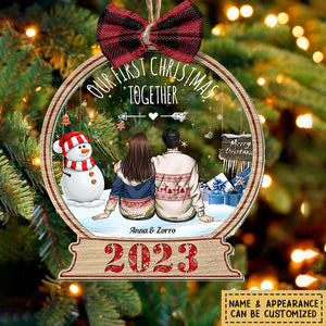 Our First Christmas Together - Personalized Acrylic Ornament