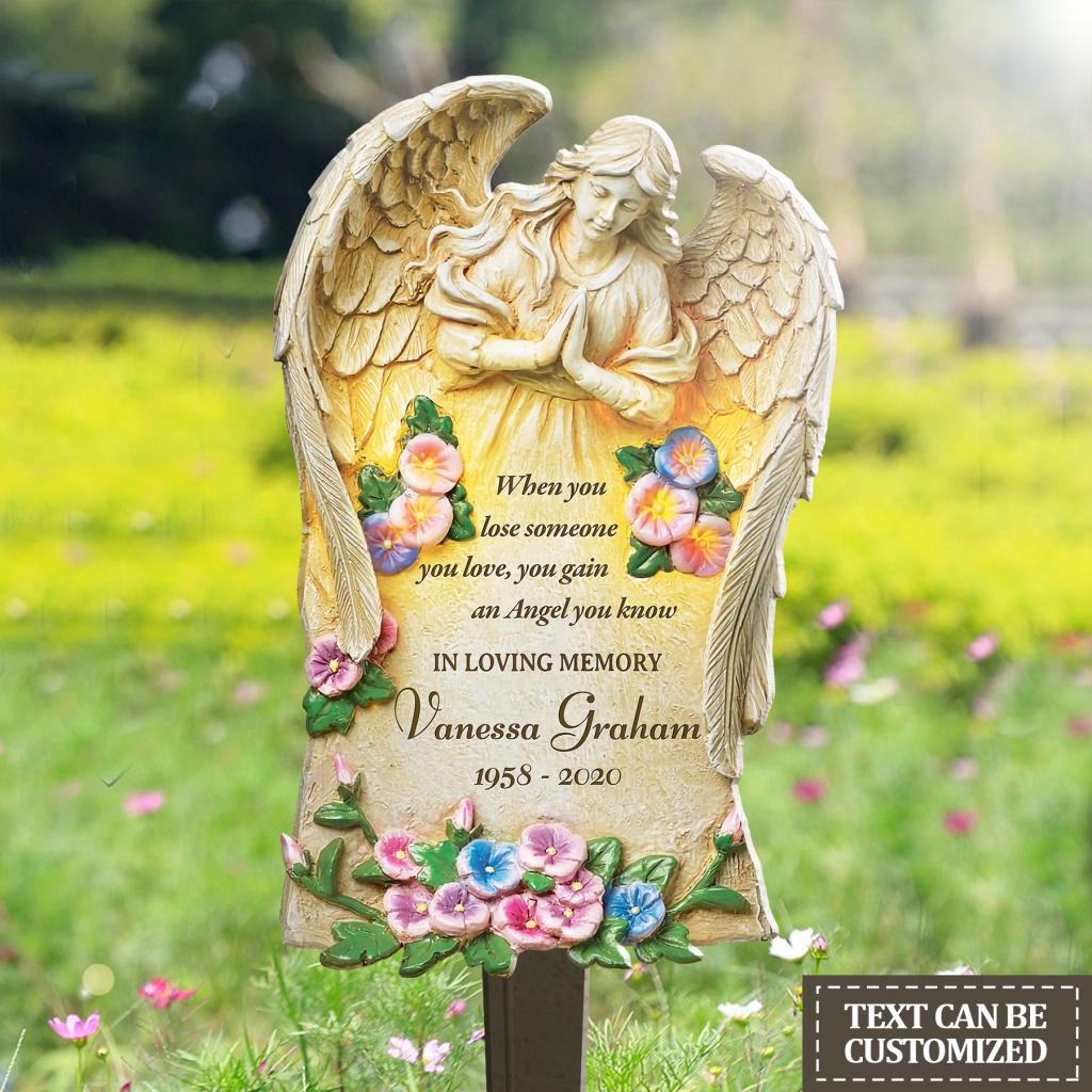 Angel Saying Memorial Personalized Acrylic Garden Stake