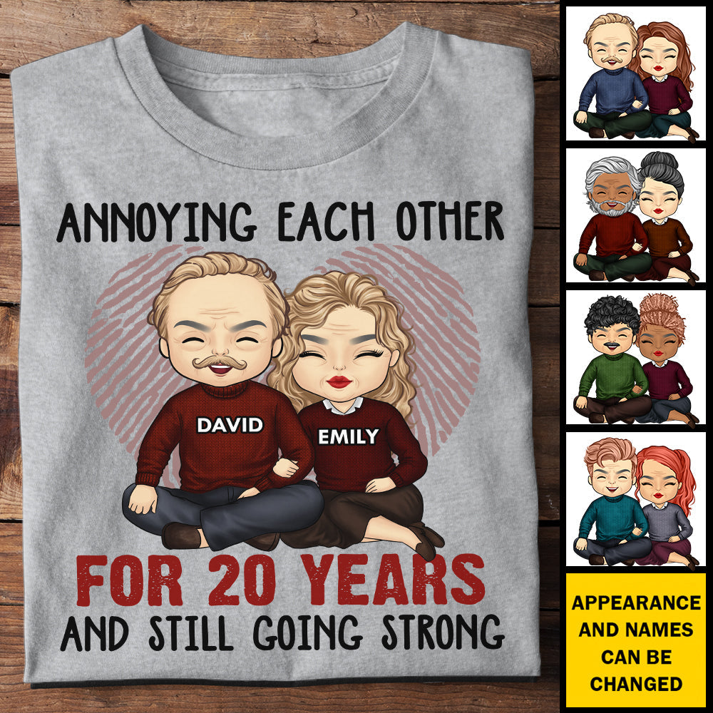 Annoying Each Other For Many Years Still Going Strong - Anniversary Gifts, Gift For Couples, Husband Wife - Personalized Unisex T-shirt