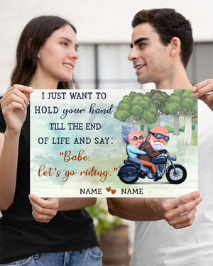 BABE - LET'S GO RIDING Horizontal Personalized Poster