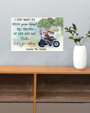 BABE - LET'S GO RIDING Horizontal Personalized Poster