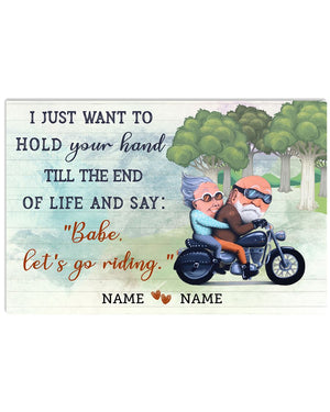 BABE - LET'S GO RIDING Horizontal Personalized Poster