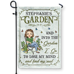 And Into The Garden I Go Gardening - Gift For Gardening Lovers - Personalized Custom Flag