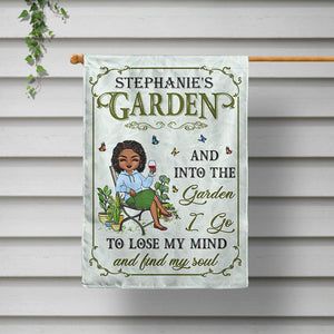 And Into The Garden I Go Gardening - Gift For Gardening Lovers - Personalized Custom Flag