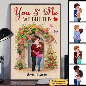 Couple We Got This Flower Door Personalized Poster