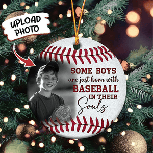 Upload Image Some Boys Are Just Born With Baseball Ornament