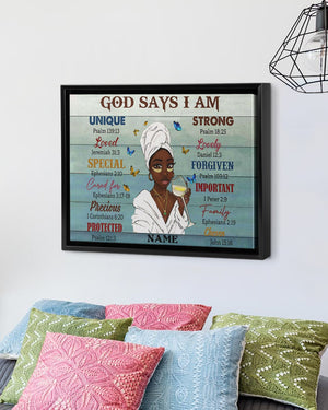 God Says I Am Horizontal Poster