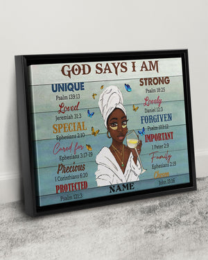 God Says I Am Horizontal Poster