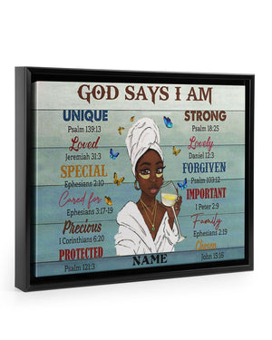 God Says I Am Horizontal Poster